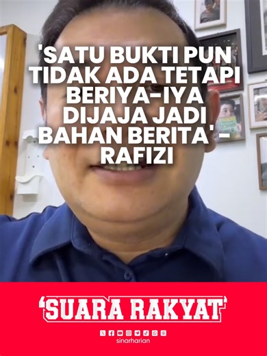 'Satu bukti pun tidak ada tetapi beriya-iya dijaja jadi bahan berita' - Rafizi Bekas Menteri Ekonomi, Datuk Seri Rafizi Ramli menafikan dakwaan terbabit dalam salah laku berjumlah RM3.6 bilion yang kini disiasat Suruhanjaya Pencegahan Rasuah Malaysia (SPRM). Menerusi hantaran video yang dimuat naik di laman medianya, beliau berkata, siasatan itu melibatkan dua isu berasingan yang dikaitkan dengannya tetapi tiada bukti fizikal atau transaksi wang yang menunjukkan penglibatannya. #SinarHarian #Ber