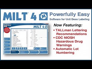 Medi Dose MILT 4 Software for Unit Dose Labeling