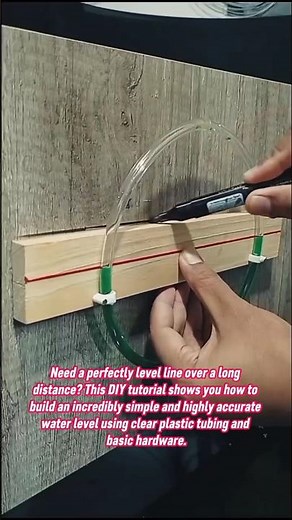 DIY Water Level Tool: More Accurate Than a Spirit Level #diy #construction #home #homedecor #how