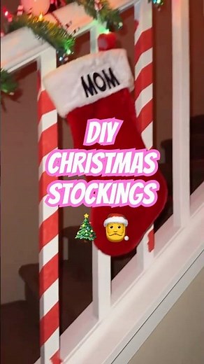 DIY Christmas Stocking! ☺️🎄🎁 #diy #christmas #christmasstockings