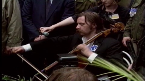 ‘Cellist of Sarajevo’ Seen Playing in Bosnia