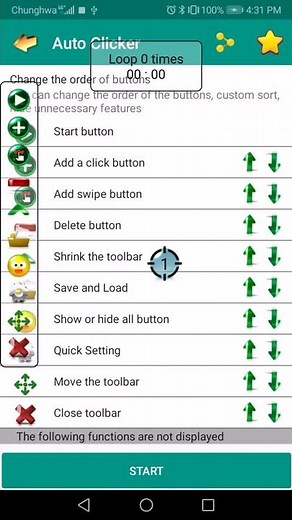 Move control toolbar