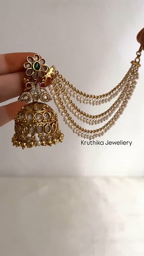 K R U T H I K A on Instagram: "Premium peacock uncut jhumkas with Pearl earchains Codes - E340 & EC27 . 💬 Comment below for price & order link — we’ll DM you! 🛍️ Order now on our website: 🔍 Just search - E340 & EC27 📎 Link in bio 📦 We accept orders only via: 🌐 Website 📱 WhatsApp: +91 7989251505 📸 Instagram: @kruthika_jewellery ⚠️ We do not have any other pages or WhatsApp numbers. Stay safe!"