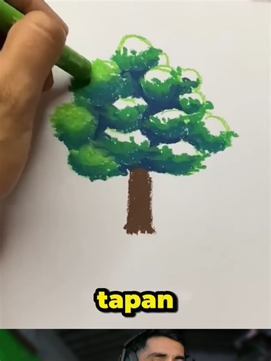 La Forma “Correcta” de Dibujar un Arbolito (y Nadie lo Sabía) 🌳🤯 #Dibujo #TrucoDeArte #Creatividad #Increíble #AprendeAlgoNuevo #Viral #ReelsViral