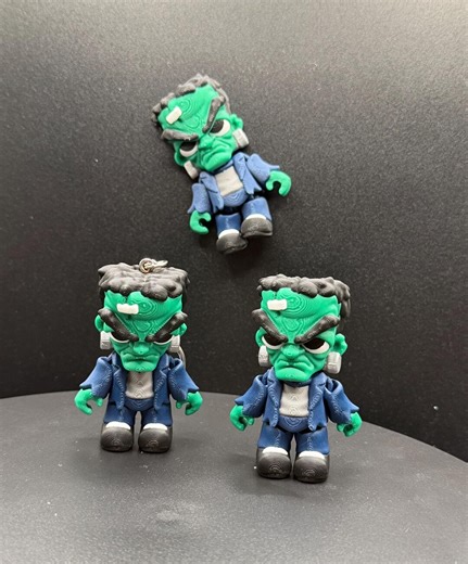 3D Printed Frankenstein Mini Figure – 2.5” | Keychain, Magnet, or Standalone Collectible - Etsy