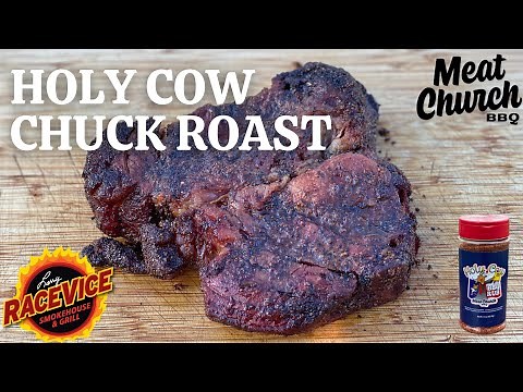 Meat Church Holy Cow rubbed Chuck Roast on Weber Kettle!! (Review)