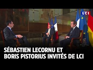 Le ministre des armées S.Lecornu et le ministre de la Défense allemande B.Pistorius invités de LCI