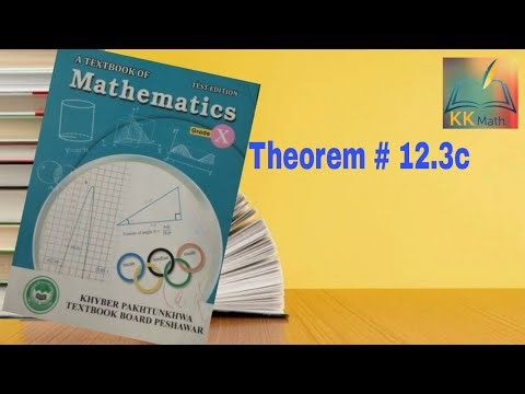 kpk board 10 class math unit 12 Theorem 12.3c @KK Maths
