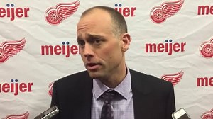 Michigan First Credit Union Post Game Comments: “I think that’s been coming for a while in terms of our shot attempts. We talked lots about it as a team. We got to do a better job of getting them through quicker, so they don’t get blocked, we got to do a better job of getting them on net. I thought we did that tonight.” MORE: http://bit.ly/1QJOV17 | Detroit Red Wings