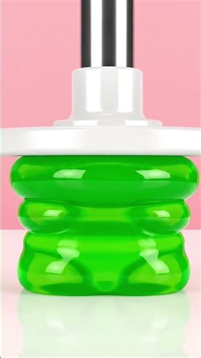 ASMR Giant Green Gummy Bear vs Hydraulic Press 😱|RedBlue Gummy World #shorts #satisfying #gummybear
