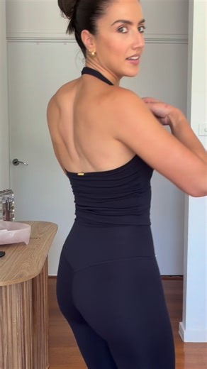 Adriana Trikolas on Instagram: "@cleoharper_activewear Club Era range is ready to shop 🤍 It feels so buttery soft on & the support is great too. Here I have on: - Porter Tank Ink - Unity Legging Ink - Mabelle Shirt *Free Flare Legging on Launch Day today (while stock lasts) *Club Era orders come with that amazing tote with a yoga mat feature (while stock lasts) (Ad/gifted)"