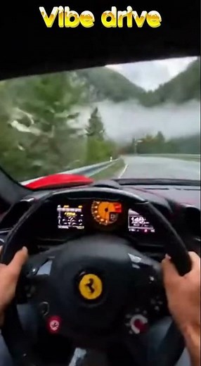 POV: Ferrari at Full Speed on a Deadly Mountain Road