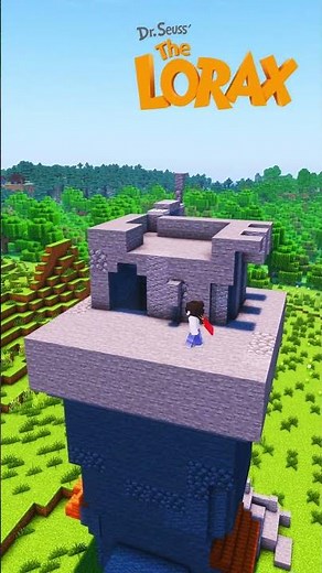 Build Once-ler House in Minecraft 🌳 #drseuss #thelorax #minecraft