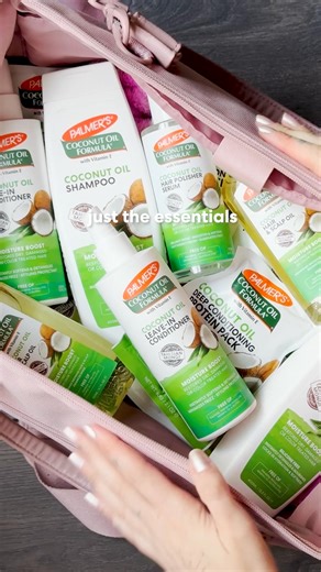 18K views · 162 reactions | Your spring break essentials for soft and shiny hair #packing #springbreak #haircre #curlygirl #beachwaves #hair #coconutoil #Palmers | Palmer's | Facebook