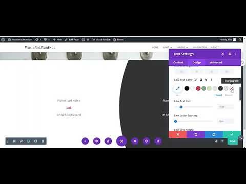How to customise text link style in Divi modules