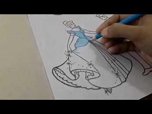 Coloring Cinderella Disney Princess Coloring Book Page Prismacolor Colored Pencil