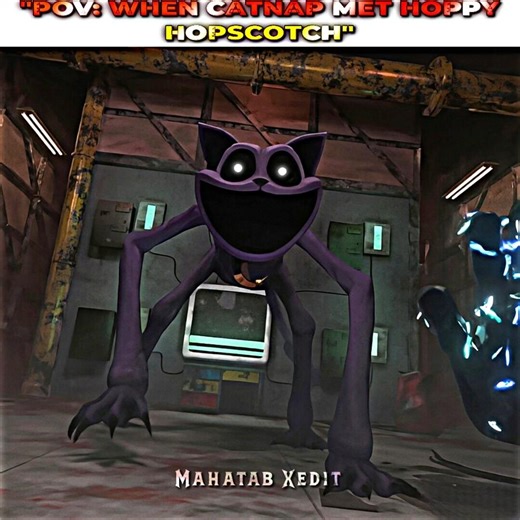 Catnap Meets Hoppy Hopscotch 💀#poppyplaytime #prototype #shorts