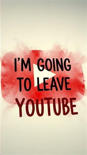 Byee guys 🤧 should i leave youtoube yes or no