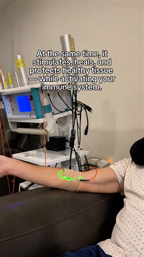 Did you know light can be used as a powerful tool in cancer treatment? At Hope4Cancer, we use this approach through Photodynamic Therapy (PDT). This non-toxic therapy combines natural, light-sensitive compounds, known as sensitizers, with targeted medical light. Once the sensitizers accumulate in cancer cells, they are activated by specific wavelengths of light, producing reactive oxygen molecules that destroy tumors from the inside while sparing healthy tissue. One specialized form of this ther