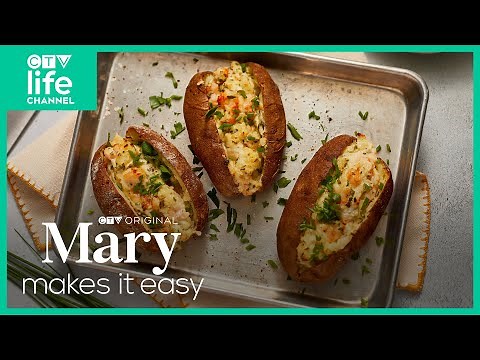 Shrimp Scampi Stuffed Potato Recipe | Mary Makes It Easy