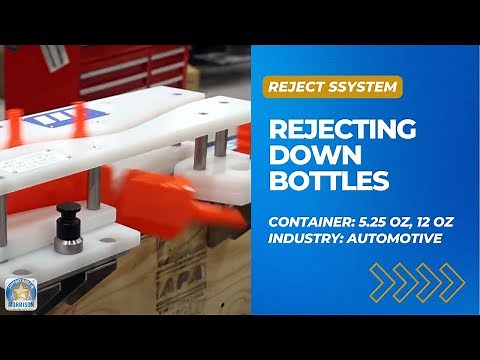 Down Bottle Reject Solution for Conveyor Run Applications