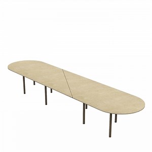 Boundary Lecce Limestone & Iron Table by Marco Piva