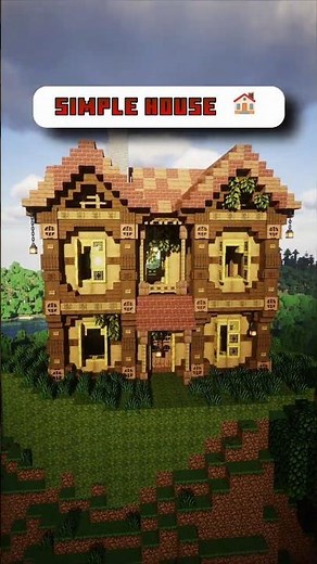 EASY Two-Story Minecraft House SHORT! 🔨