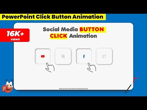 87.Social Media Click Button Animation | PowerPoint Tutorial