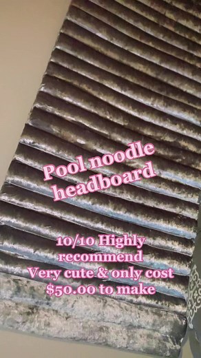 DIY Pool Noodle Headboard Tutorial