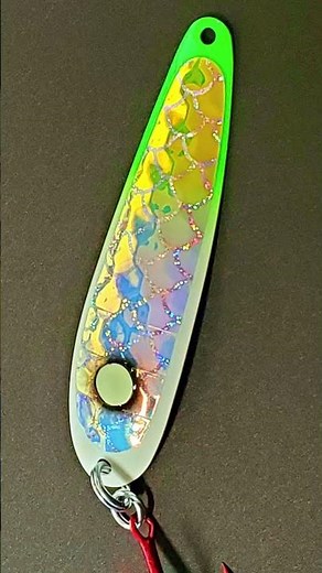 Fisher Tackle GreenZombie Salmon Trolling Spoon