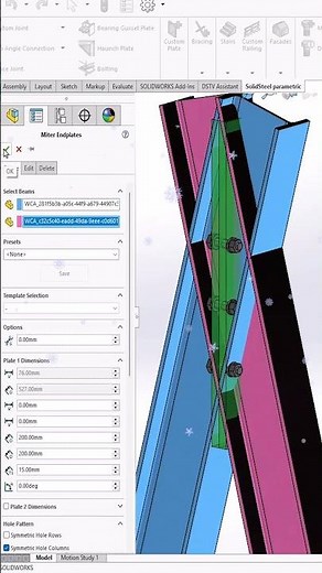Building a Christmas Tree with Solid Steel Parametric! #steel #solidworks #parametric
