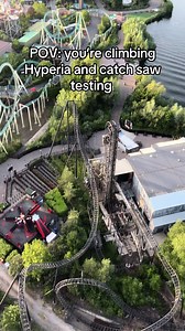 Was incredible to see from a Birds Eye view #thorpeparkofficial #themepark #rollercoaster #hyperia