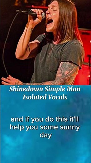 Shinedown Simple Man Isolated Vocals