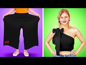 FASHION DIY CLOTHES AND BEAUTY HACKS || Creative Ideas To Glow Up by 123 GO SCHOOL