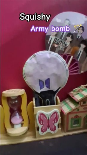 Making BTS ARMY Bomb Squishy 🫶💜 #diy #bts #shorts