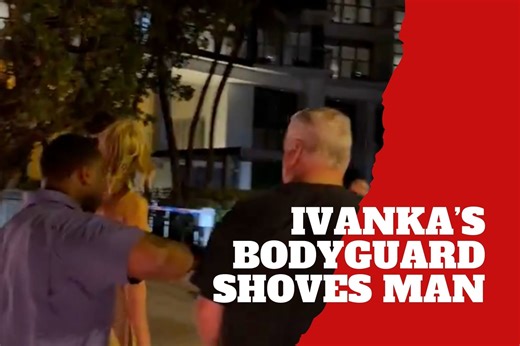 Donald Trump family heavily protected as Ivanka?s bodyguard shoves man strolling too close