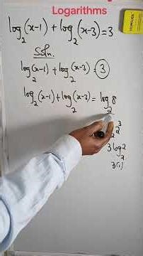 problem Solving on Logarithmics equations #logarithms
