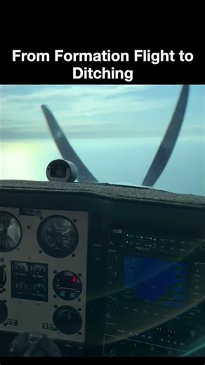 Beechcraft Bonanza Engine Failure Caught From Another Plane | Ocean Ditching