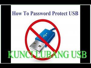 CARA MENGUNCI LUBANG USB LAPTOP