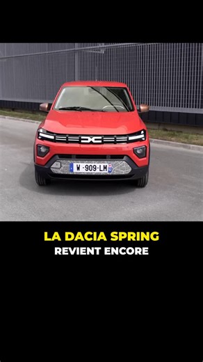 ⚡ Dacia Spring 100 ch : l’électrique devient fun ! La Spring évolue enfin : nouveaux moteurs 70 et 100 ch, batterie LFP, châssis renforcé, meilleur freinage et direction revue. Résultat : elle passe de 80 à 120 km/h en 6,9 secondes ! Et tout ça sans hausse de prix. ➡️ Dès 16 900 €, la Spring devient la citadine électrique la plus rapide de sa catégorie. #voitureelectrique #Électrique #automobile #nouveauté #innovationauto #futuremobility #tesla #auto #octane #actualité #fyp #dacia #passionauto #