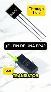 ¿El fin de los transistores con patitas? BC547 vs BC847 🔄 La industria electrónica está cambiando: Los componentes tradicionales están siendo reemplazados por SMD. El BC847 es idéntico al BC547 pero 10 veces más pequeño. ¿Ya te estás adaptando o sigues en lo tradicional? Debate abierto 🧷 . . . . . . #electronica #transistores #smd #circuitoselectronicos #fyp #reels #feed #ingenieria | Doñate