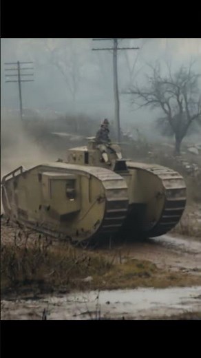 Mark VIII Tank in 1918 - Restored Footage