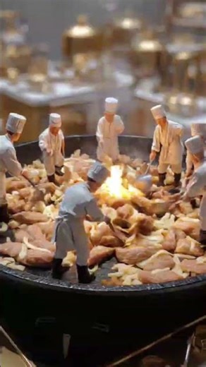 The Golden Egg Express: Miniature Chefs at Work! 🍳🚚