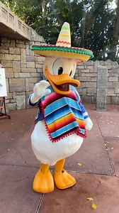 Donald made quite the entrance to his meet and greet during EPCOT International Festival of the Arts! You can find him at the Mexico pavilion with his artwork during the festival (he appears here year round but only with the art during the festival). #donaldduck #epcot #wdw #waltdisneyworld #disneyworld #artfulepcot #epcotinternationalfestivalofthearts #epcotfestivalofthearts | Mousesteps