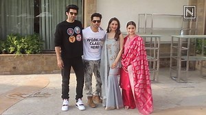 Kalank lead cast including Alia Bhatt, Varun Dhawan, Madhuri Dixit - Nene, and Aditya Roy Kapoor came together to promote the movie in their fashionable attire. Check it out! | Nevanta