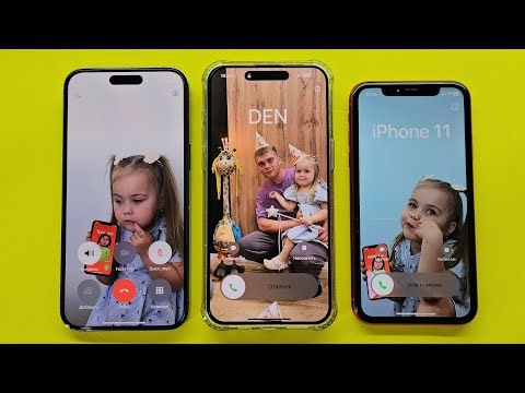 Three IPhone FaceTime incoming Call 15MAX, 14MAX, 11Red, 5C Girl Elizabeth