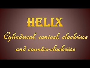 Drawing 3D Helix | Cylindrical & Conical Helix || Angle, Turn height, Number of Turns, Twist mode