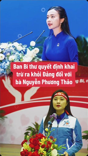 Ngày 28-7, tại Trụ sở Trung ương Đảng, sau khi xem xét đề nghị của Ủy ban Kiểm tra Trung ương về việc thi hành kỷ luật đảng viên vi phạm, Ban Bí thư nhận thấy: Bí thư Tỉnh đoàn Quảng Ninh; bà Nguyễn Phương Thảo, nguyên Ủy viên Ban Chấp hành Đảng bộ tỉnh, Bí thư Tỉnh đoàn Quảng Ninh, đã suy thoái về tư tưởng chính trị, đạo đức, lối sống. Căn cứ nội dung, tính chất, mức độ, hậu quả, nguyên nhân vi phạm; căn cứ các quy định của Đảng về kỷ luật đảng viên vi phạm, Ban Bí thư quyết định thi hành kỷ lu