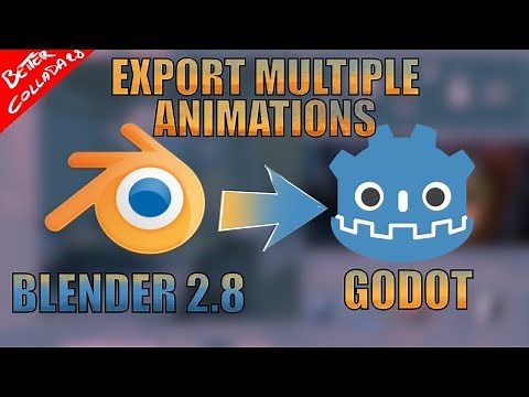 Export multiple animations with better collada from Blender 2.8 to Godot