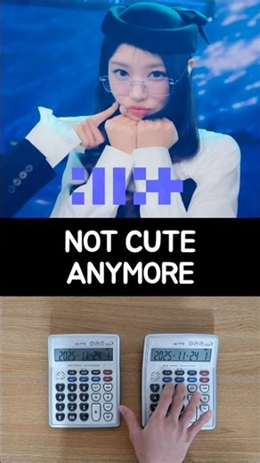 ILLIT(아일릿) - NOT CUTE ANYMORE (계산기 커버) Calculator Cover #shorts
